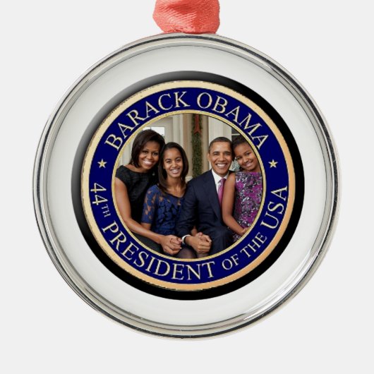 President Barack Obama 2013 Inauguration Metalen Ornament (Voorkant)