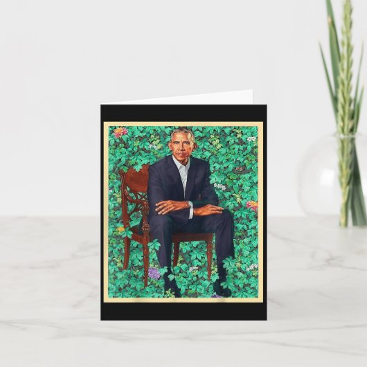 President Barack Obama 2028 Portret Patriottische  Kaart (Voorkant)