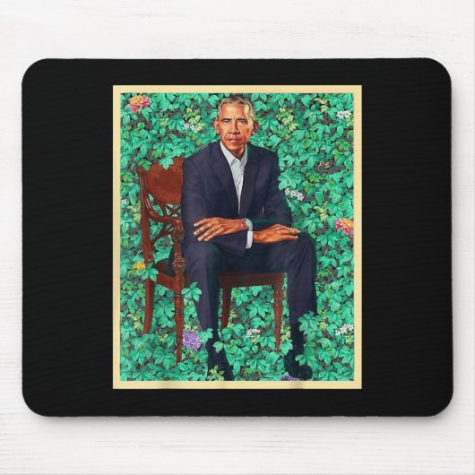 President Barack Obama 2028 Portret Patriottische  Muismat (Voorkant)