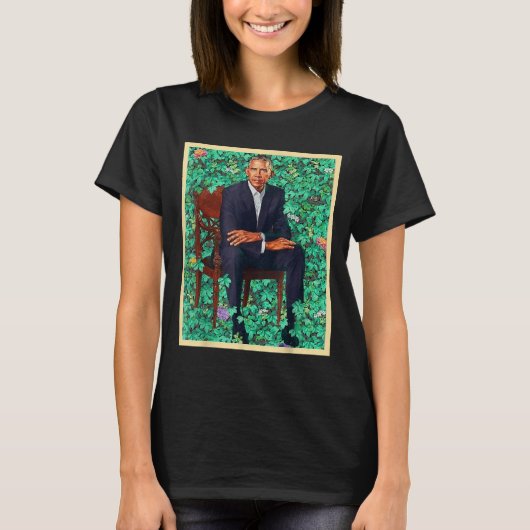 President Barack Obama 2028 Portret Patriottische  T-shirt (Voorkant)