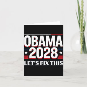 President Barack Obama 2028 Rtrait Patriotische De Kaart