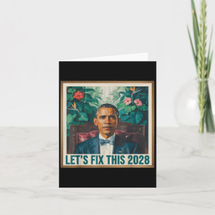 President Barack Obama 2028 Rtrait Patriotische De Kaart