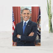 President Barack Obama 2e term 5x7 Birthday-kaart Kaart (Voorkant)