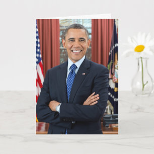 President Barack Obama 2e term 5x7 Birthday-kaart Kaart