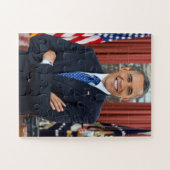 President Barack Obama 2e termijnportret 11 x 14 Legpuzzel (Horizontaal)