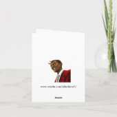 President Barack Obama als de duivel Halloween Kaart (Achterkant)