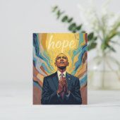 President Barack Obama and the Message of Hope Met Briefkaart (Staand voorkant)