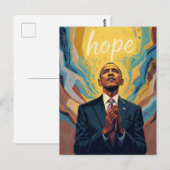 President Barack Obama and the Message of Hope Met Briefkaart (Voorkant / Achterkant)