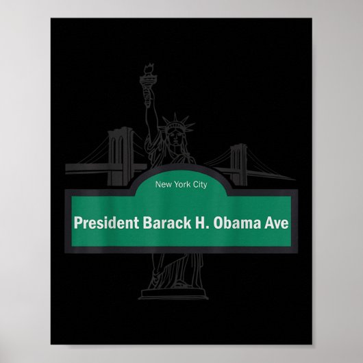 President Barack Obama Ave. Poster (Voorkant)