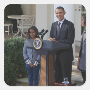 President Barack Obama begnadigt de Vierkante Sticker