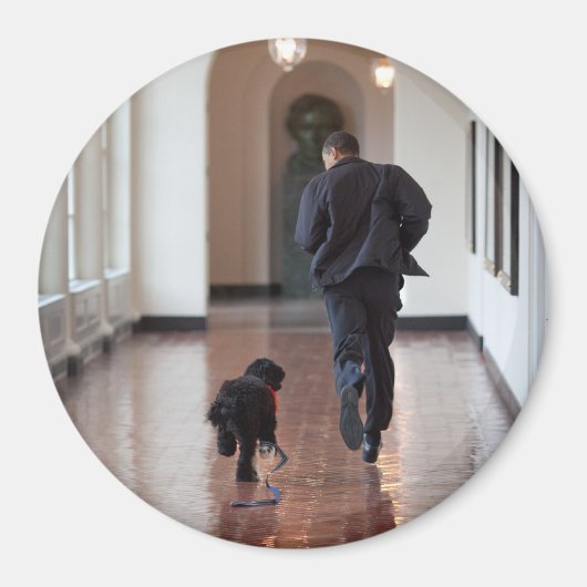 President Barack Obama & Bo Magneet (Voorkant)