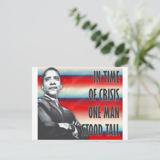 President Barack Obama Briefkaart (Staand voorkant)