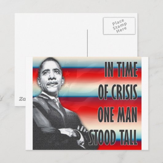 President Barack Obama Briefkaart (Voorkant / Achterkant)