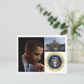 President Barack Obama Briefkaart (Staand voorkant)