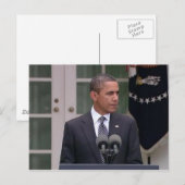 President Barack Obama Briefkaart (Voorkant / Achterkant)
