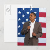President Barack Obama Briefkaart (Voorkant / Achterkant)