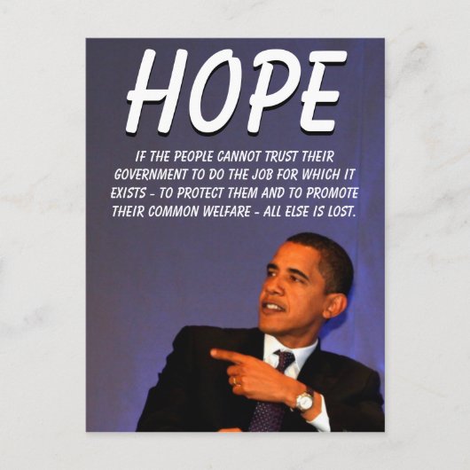 President Barack Obama Briefkaart (Voorkant)