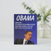 President Barack Obama Briefkaart (Staand voorkant)
