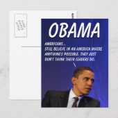 President Barack Obama Briefkaart (Voorkant / Achterkant)