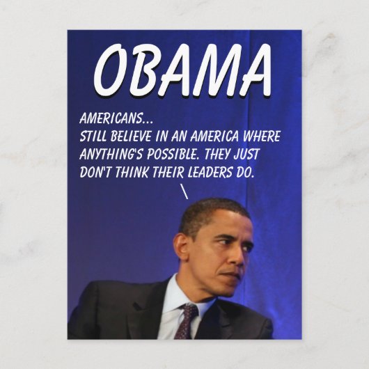 President Barack Obama Briefkaart (Voorkant)