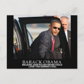 PRESIDENT BARACK OBAMA BRIEFKAART (Voorkant)