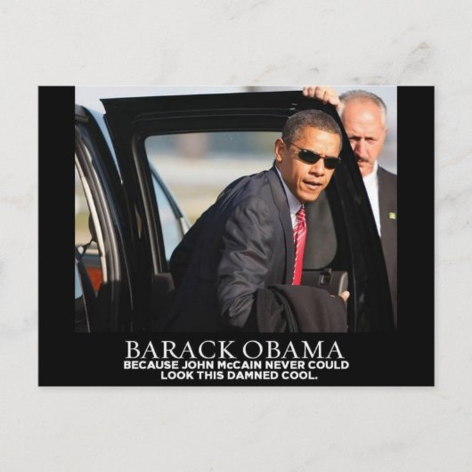 PRESIDENT BARACK OBAMA BRIEFKAART (Voorkant)