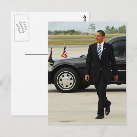 President Barack Obama Briefkaart (Voorkant / Achterkant)