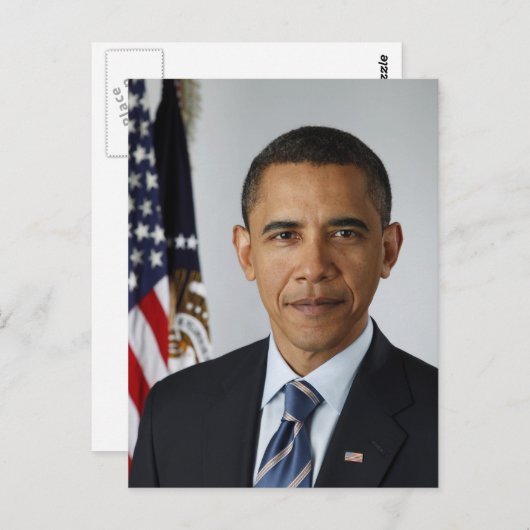 President Barack Obama Briefkaart (Voorkant / Achterkant)