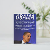 President Barack Obama Briefkaart (Staand voorkant)
