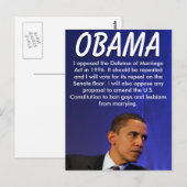 President Barack Obama Briefkaart (Voorkant / Achterkant)