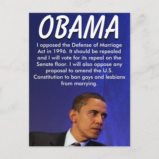 President Barack Obama Briefkaart (Voorkant)