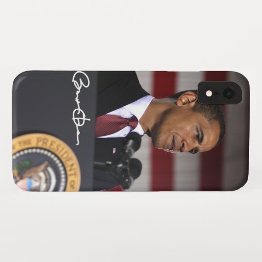 President Barack Obama Case-Mate iPhone Case (Achterkant (horizontaal))