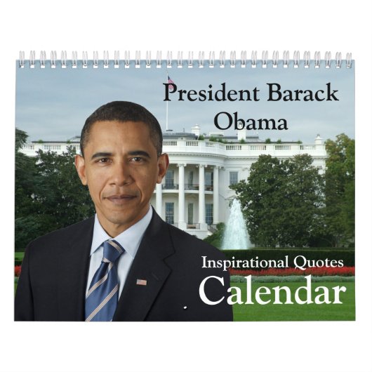 President Barack Obama citeert Yarly Calendar Kalender (Hoes)