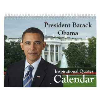 President Barack Obama citeert Yarly Calendar Kalender
