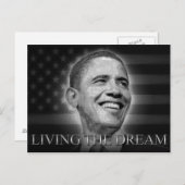 President Barack Obama - De droom leven Briefkaart (Voorkant / Achterkant)