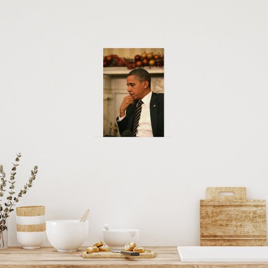 President Barack Obama denkt dat hij ontmoet Poster (Keuken)