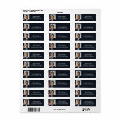 President Barack Obama Eerste term Portret Adres Etiket (Full Sheet)