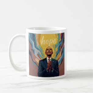 President Barack Obama en de boodschap van hoop Koffiemok