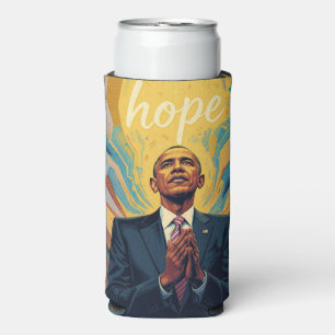 President Barack Obama en de boodschap van hoop Seltzer Blikjeskoeler
