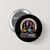 PRESIDENT BARACK OBAMA EN FAMILIE RONDE BUTTON 5,7 CM (Voorkant /achterkant)