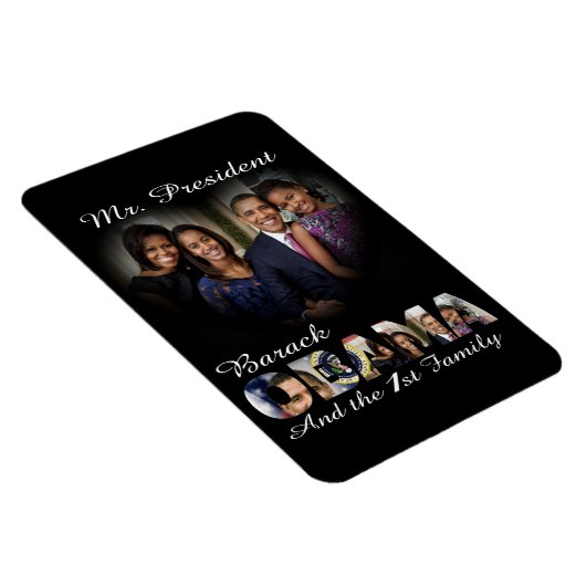 President Barack Obama en First Family Large Magneet (Rechterzijde)