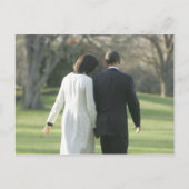 President Barack Obama en First Lady Michelle Briefkaart (Voorkant)