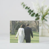President Barack Obama en First Lady Michelle Briefkaart (Staand voorkant)