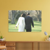 President Barack Obama en First Lady Michelle Canvas Afdruk (Insitu (Woonkamer))
