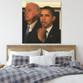 President Barack Obama en Vice President Canvas Afdruk (Insitu (Slaapkamer))