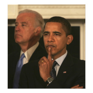 President Barack Obama en Vice President Foto Afdruk