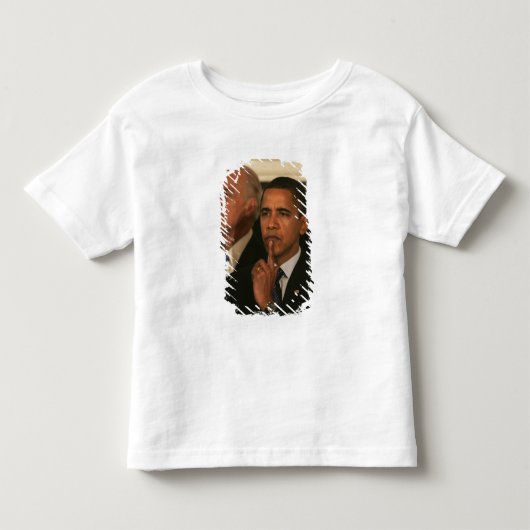 President Barack Obama en vicepresident Kinder Shirts (Voorkant)