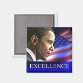 President Barack Obama excellentiemagneet Magneet (Voorkant / Achterkant)