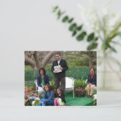 President Barack Obama & Family Briefkaart (Staand voorkant)