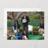 President Barack Obama & Family Briefkaart (Voorkant / Achterkant)